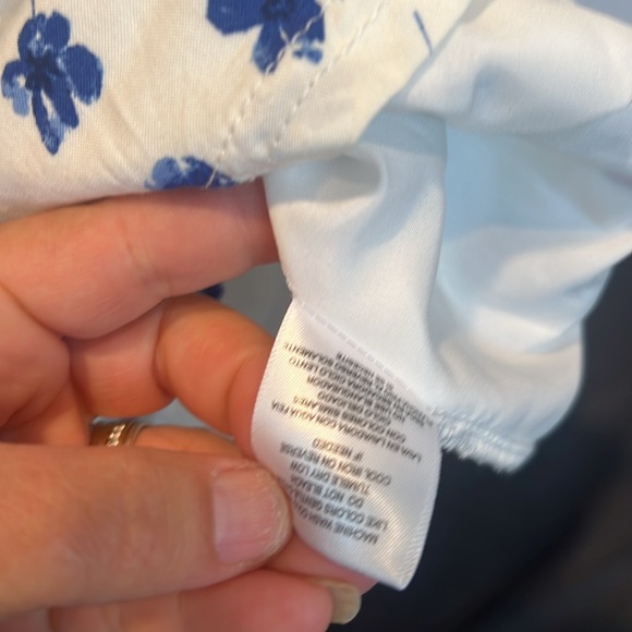 Ever After Blue and White Floral Dress - Picture 4 of 11